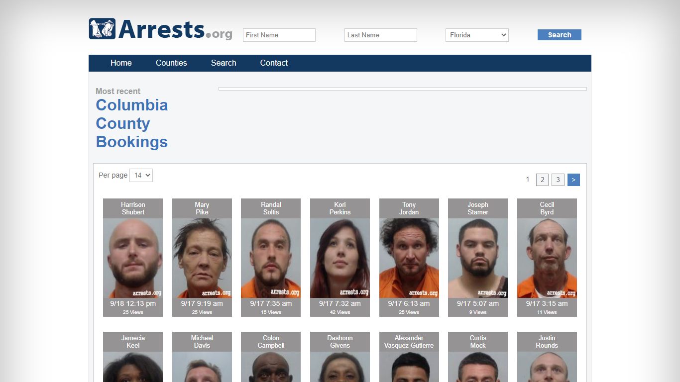 Columbia County Arrests and Inmate Search